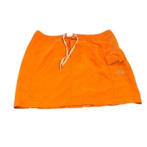 The North Face Orange Skirt Lightweight Quick Dry Tennis Swim Women's Size 10